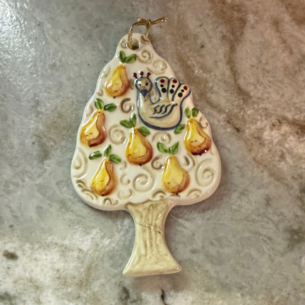 Gail Pittman 1st day of Christmas partridge in a pear tree ornament